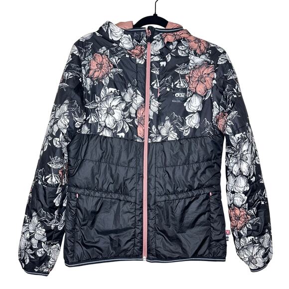 Picture Organic Jacket Kallya Insulated Ski Puffer Cute Flower Print Size Medium - Picture 1 of 6